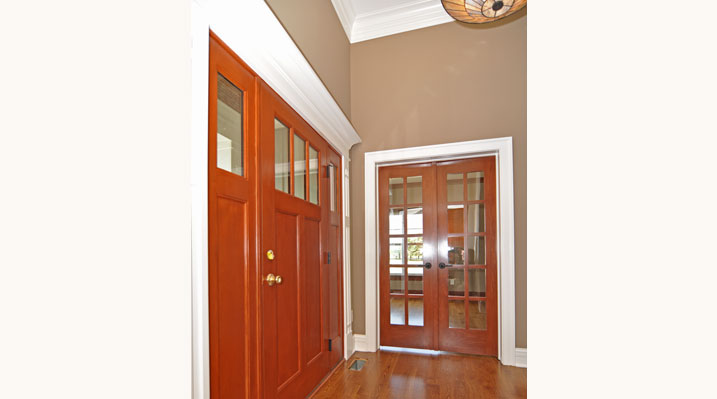 ICH Builders Mt. Sterling residence custom build example of the custom made doors